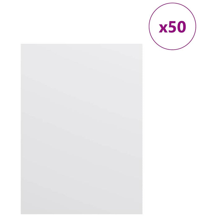 Panouri de decor 50 pcs Alb 15 x 21 x 0.27 cm Lemn compozit - WALTI WALTI