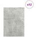 Panouri de decor 12 pcs Gri din beton 15 x 21 x 0.27 cm - WALTI WALTI