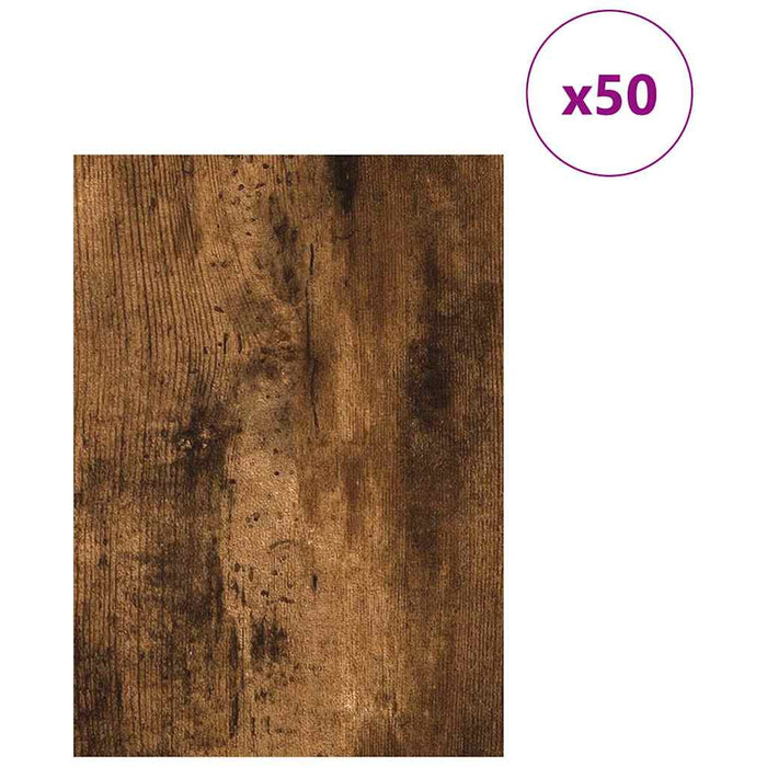 Panouri de decor 50 pcs Stejar fumuriu 15 x 21 x 0.27 cm - WALTI WALTI