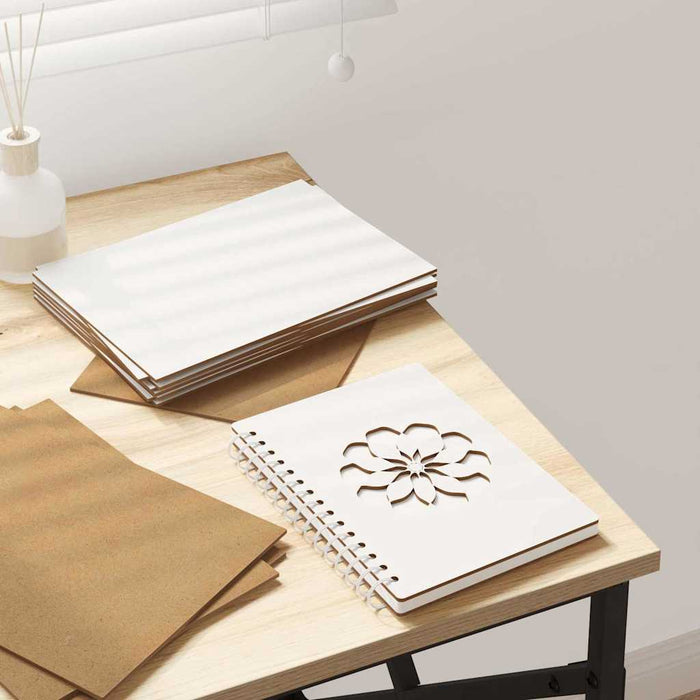 Panouri de decor 150 pcs Alb 21 x 30 x 0,27 cm Lemn compozit - WALTI WALTI