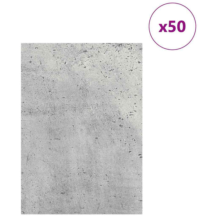 Panouri de decor 50 pcs Gri din beton 21 x 30 x 0,27 cm - WALTI WALTI