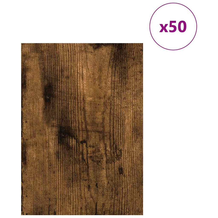 Panouri de decor 50 pcs Stejar fumuriu 21 x 30 x 0,27 cm - WALTI WALTI