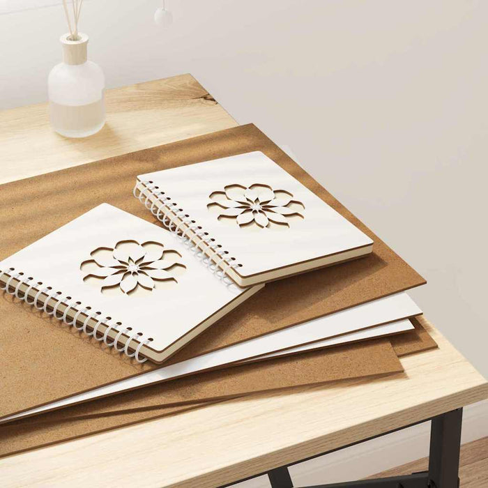 Panouri de decor 12 pcs Alb 30 x 42 x 0.27 cm Lemn compozit - WALTI WALTI