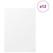 Panouri de decor 12 pcs Alb 30 x 42 x 0.27 cm Lemn compozit - WALTI WALTI