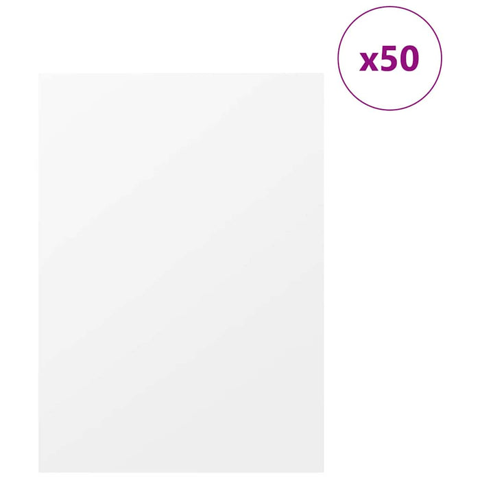Panouri de decor 50 pcs Alb 30 x 42 x 0.27 cm Lemn compozit - WALTI WALTI