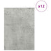 Panouri de decor 12 pcs Gri din beton 30 x 42 x 0.27 cm - WALTI WALTI