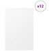 Panouri de decor 12 pcs Alb 40 x 60 x 0.27 cm Lemn compozit - WALTI WALTI