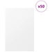 Panouri de decor 50 pcs Alb 40 x 60 x 0.27 cm Lemn compozit - WALTI WALTI
