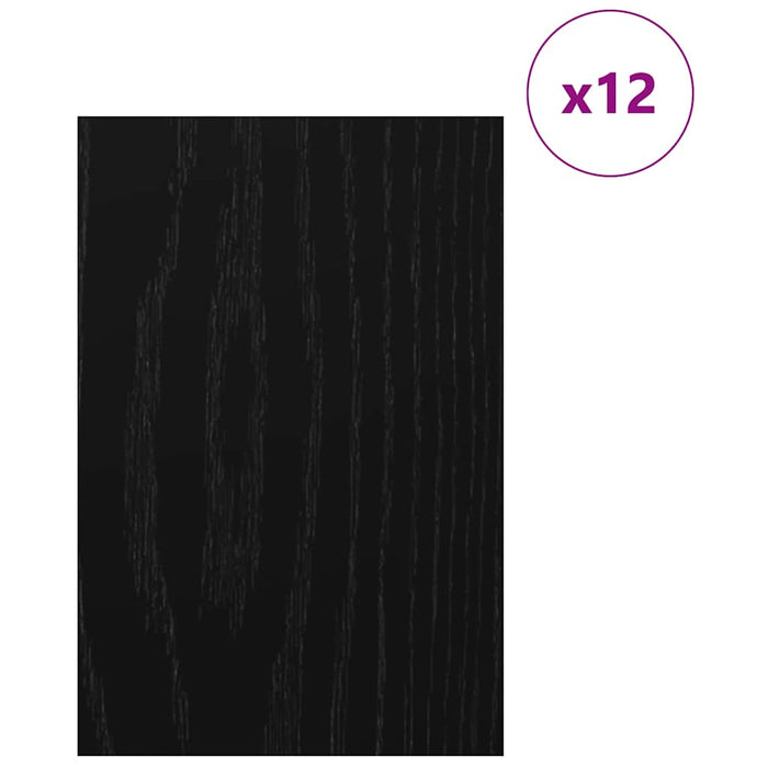 Panouri de decor 12 pcs Stejar Negru 40 x 60 x 0.27 cm - WALTI WALTI