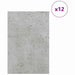 Panouri de decor 12 pcs Gri din beton 40 x 60 x 0.27 cm - WALTI WALTI