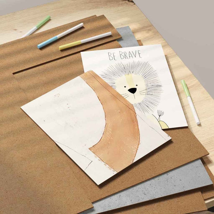 Panouri de decor 50 pcs Gri din beton 40 x 60 x 0.27 cm - WALTI WALTI