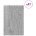 Panouri de decor 12 pcs Gri Sonoma 40 x 60 x 0.27 cm - WALTI WALTI