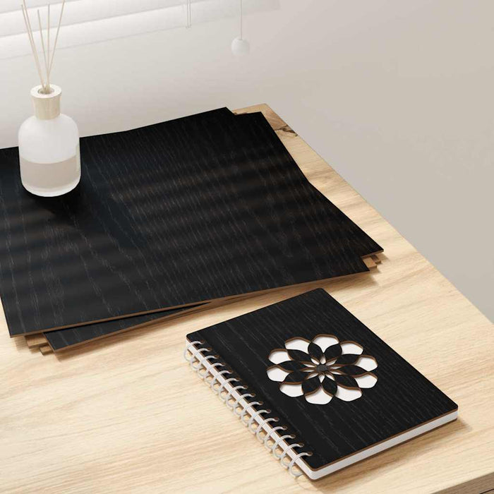 Panouri de decor 12 pcs Stejar Negru 30 x 30 x 0,27 cm - WALTI WALTI