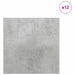 Panouri de decor 12 pcs Gri din beton 30 x 30 x 0,27 cm - WALTI WALTI