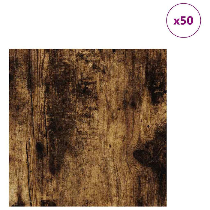 Panouri de decor 50 pcs Stejar fumuriu 30 x 30 x 0,27 cm - WALTI WALTI