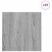 Panouri de decor 12 pcs Gri Sonoma 30 x 30 x 0,27 cm - WALTI WALTI
