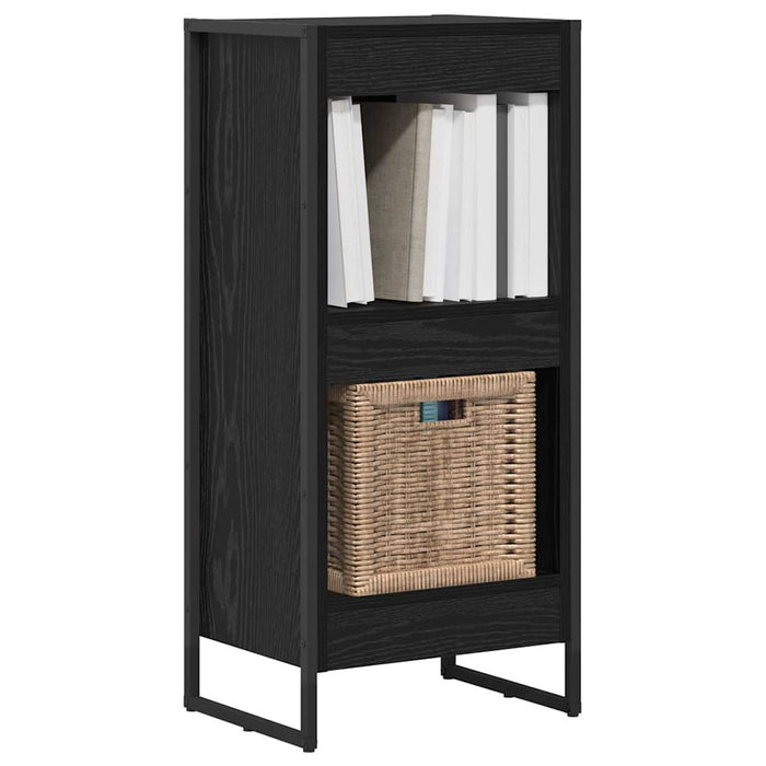 Dulap pentru cărți Stejar Negru 80 x 30 x 155 cm Lemn compozit - WALTI WALTI