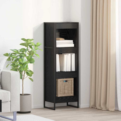 Dulap pentru cărți Stejar Negru 80 x 30 x 155 cm Lemn compozit - WALTI WALTI