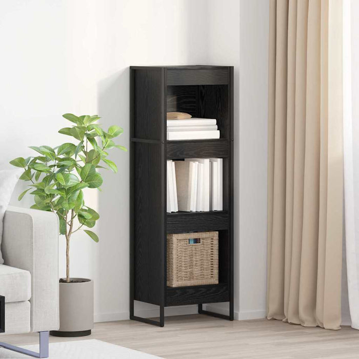 Dulap pentru cărți Stejar Negru 80 x 30 x 155 cm Lemn compozit - WALTI WALTI