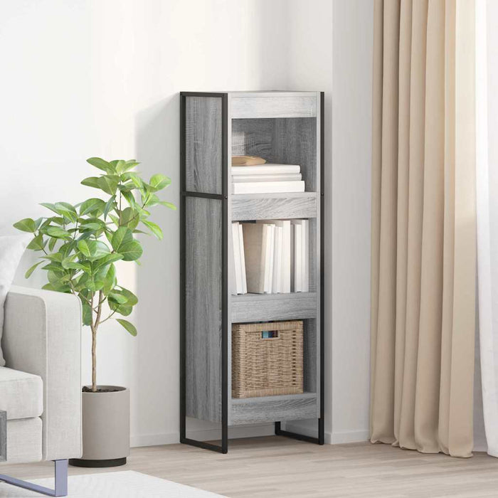 Dulap pentru cărți Gri Sonoma 80 x 30 x 155 cm Lemn compozit - WALTI WALTI