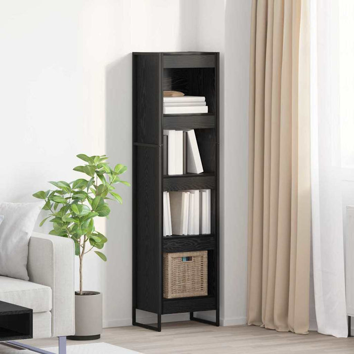 Dulap pentru cărți Stejar Negru 80 x 30 x 155 cm Lemn compozit - WALTI WALTI