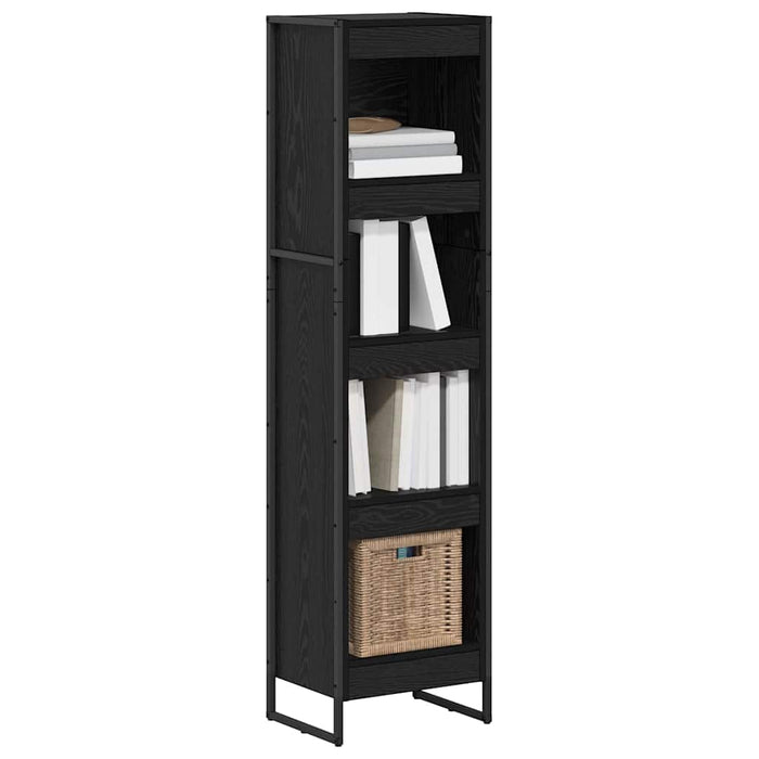 Dulap pentru cărți Stejar Negru 80 x 30 x 155 cm Lemn compozit - WALTI WALTI
