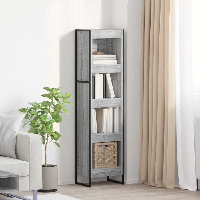 Dulap pentru cărți Gri Sonoma 80 x 30 x 155 cm Lemn compozit - WALTI WALTI