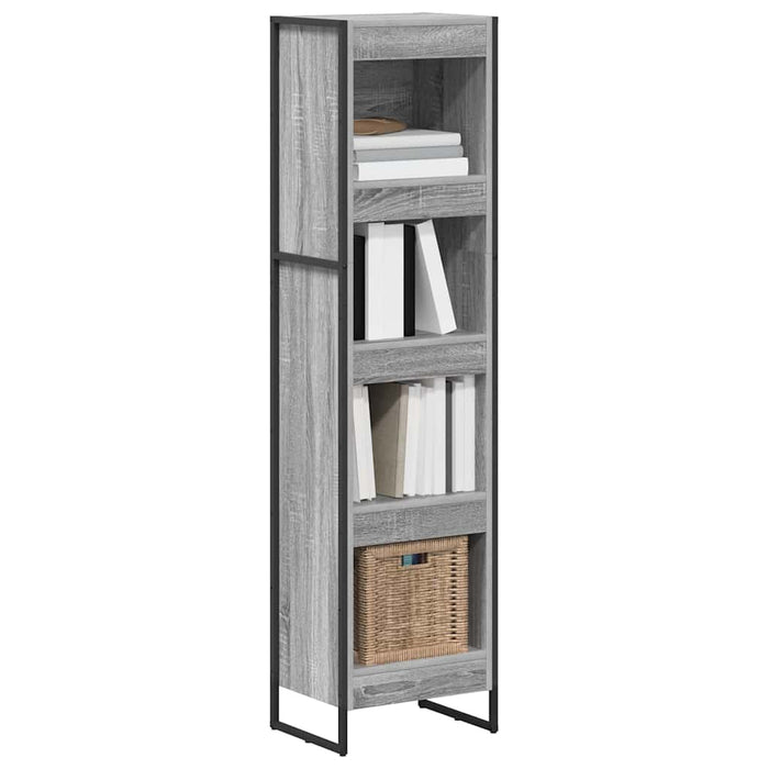 Dulap pentru cărți Gri Sonoma 80 x 30 x 155 cm Lemn compozit - WALTI WALTI