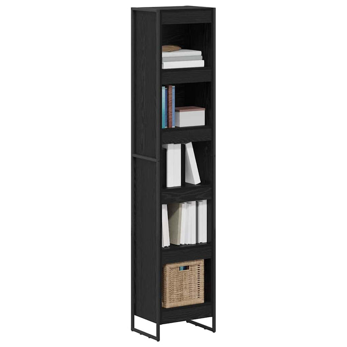 Dulap pentru cărți Stejar Negru 80 x 30 x 155 cm Lemn compozit - WALTI WALTI