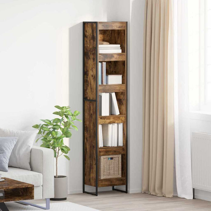 Dulap pentru cărți Stejar fumuriu 80 x 30 x 155 cm - WALTI WALTI