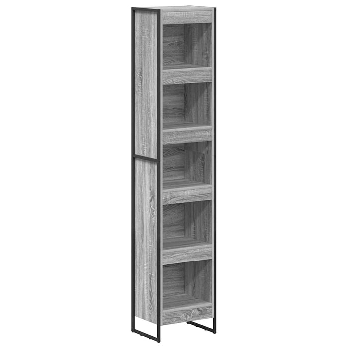 Dulap pentru cărți Gri Sonoma 80 x 30 x 155 cm Lemn compozit - WALTI WALTI
