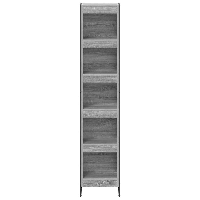 Dulap pentru cărți Gri Sonoma 80 x 30 x 155 cm Lemn compozit - WALTI WALTI