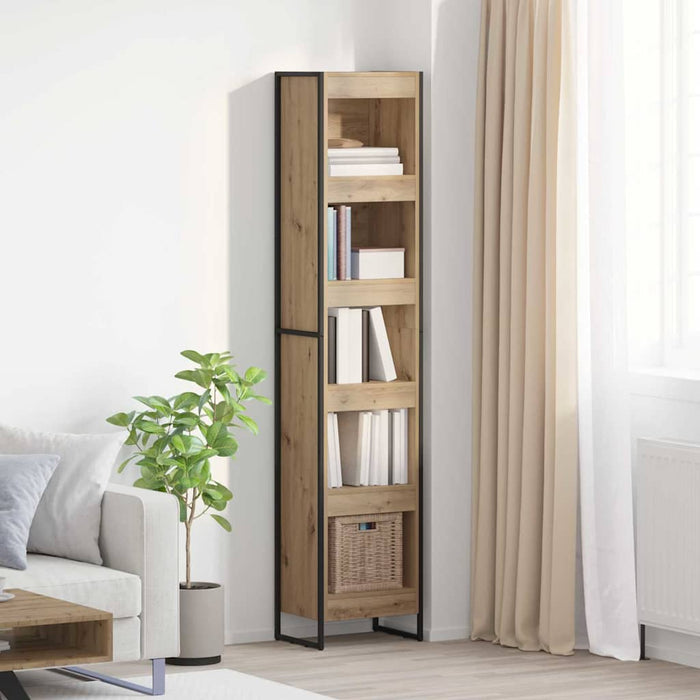 Dulap pentru cărți Stejar artizanal 80 x 30 x 155 cm - WALTI WALTI