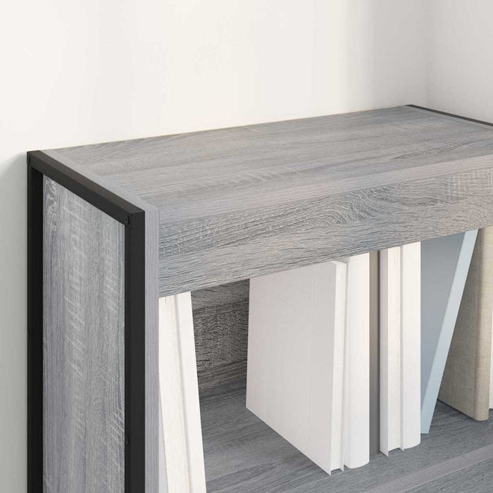 Dulap pentru cărți Gri Sonoma 80 x 30 x 155 cm Lemn compozit - WALTI WALTI