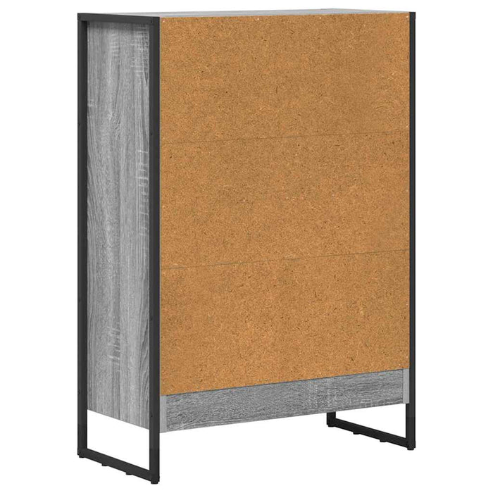 Dulap pentru cărți Gri Sonoma 80 x 30 x 155 cm Lemn compozit - WALTI WALTI
