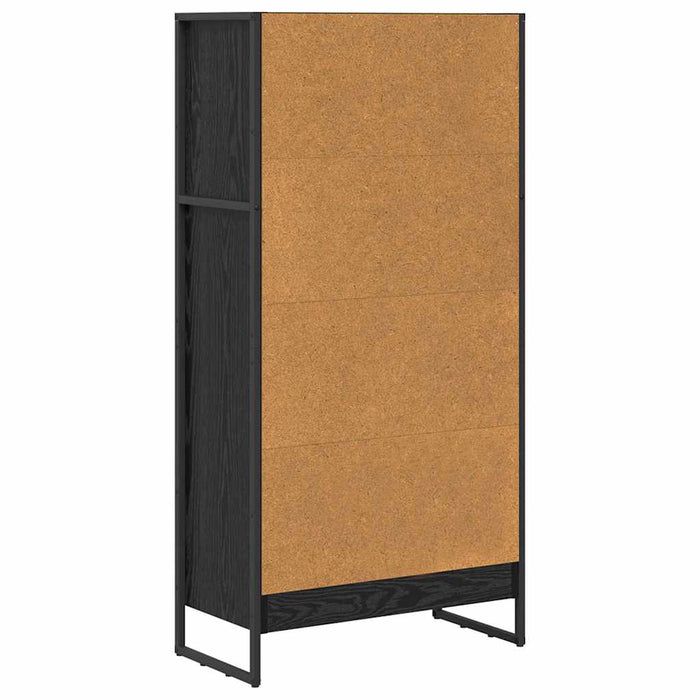 Dulap pentru cărți Stejar Negru 80 x 30 x 155 cm Lemn compozit - WALTI WALTI