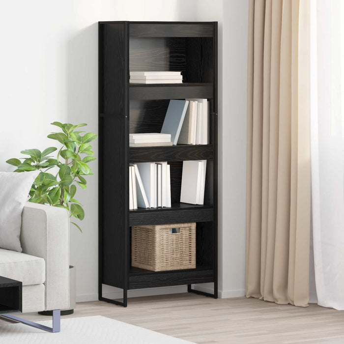 Dulap pentru cărți Stejar Negru 80 x 30 x 155 cm Lemn compozit - WALTI WALTI
