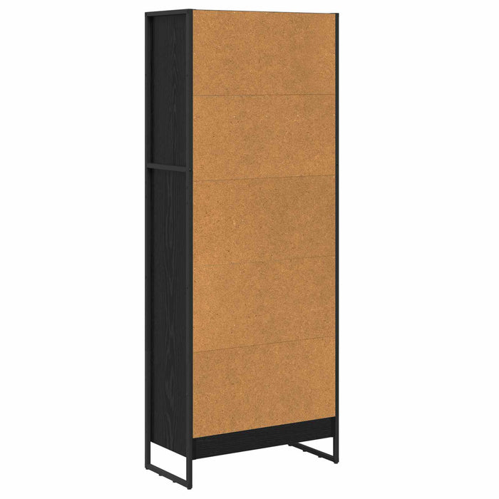 Dulap pentru cărți Stejar Negru 80 x 30 x 155 cm Lemn compozit - WALTI WALTI
