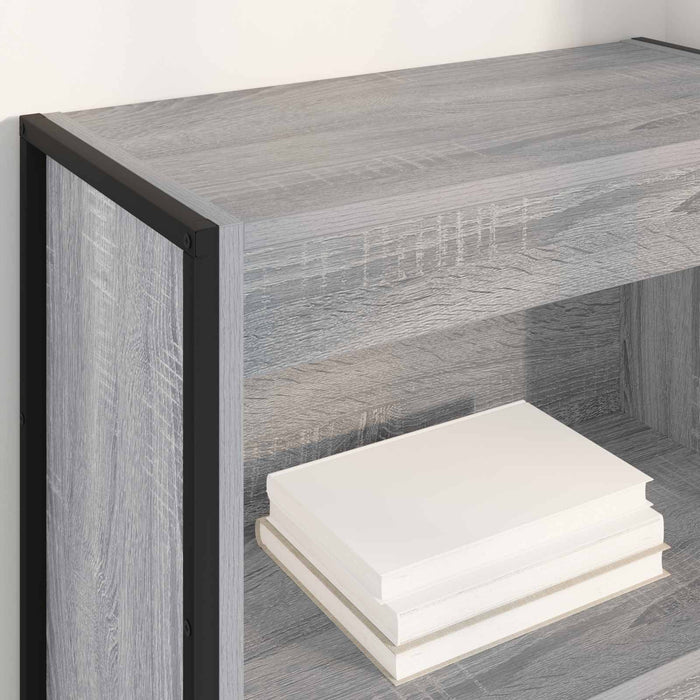 Dulap pentru cărți Gri Sonoma 80 x 30 x 155 cm Lemn compozit - WALTI WALTI