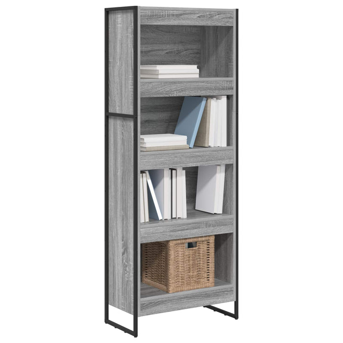 Dulap pentru cărți Gri Sonoma 80 x 30 x 155 cm Lemn compozit - WALTI WALTI