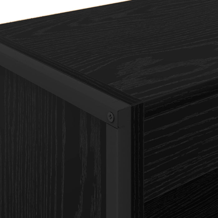 Dulap pentru cărți Stejar Negru 80 x 30 x 155 cm Lemn compozit - WALTI WALTI