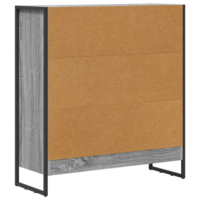 Dulap pentru cărți Gri Sonoma 80 x 30 x 155 cm Lemn compozit - WALTI WALTI