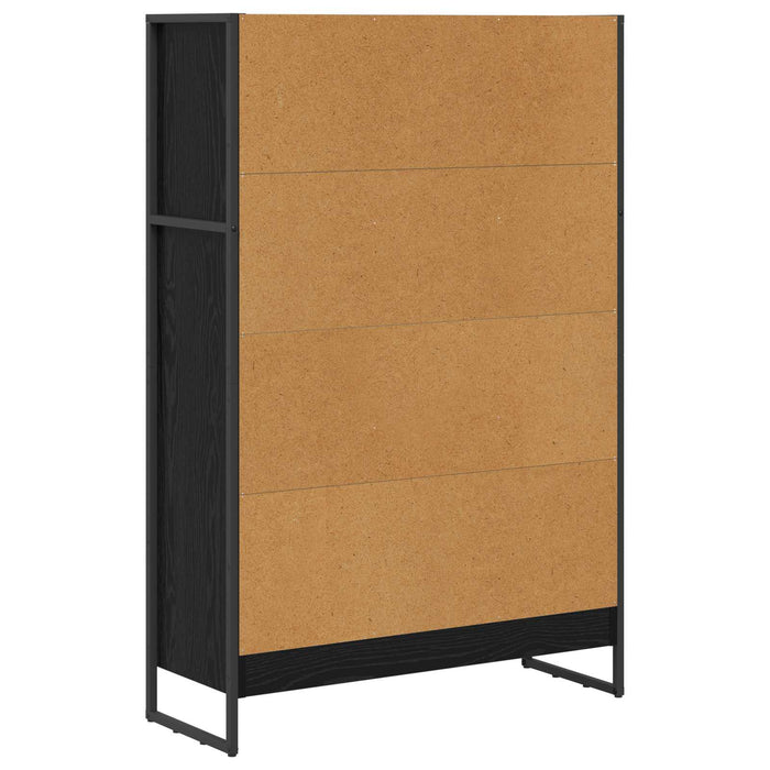 Dulap pentru cărți Stejar Negru 80 x 30 x 155 cm Lemn compozit - WALTI WALTI
