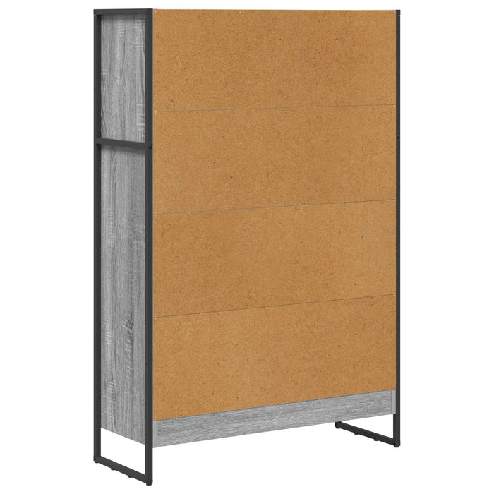Dulap pentru cărți Gri Sonoma 80 x 30 x 155 cm Lemn compozit - WALTI WALTI