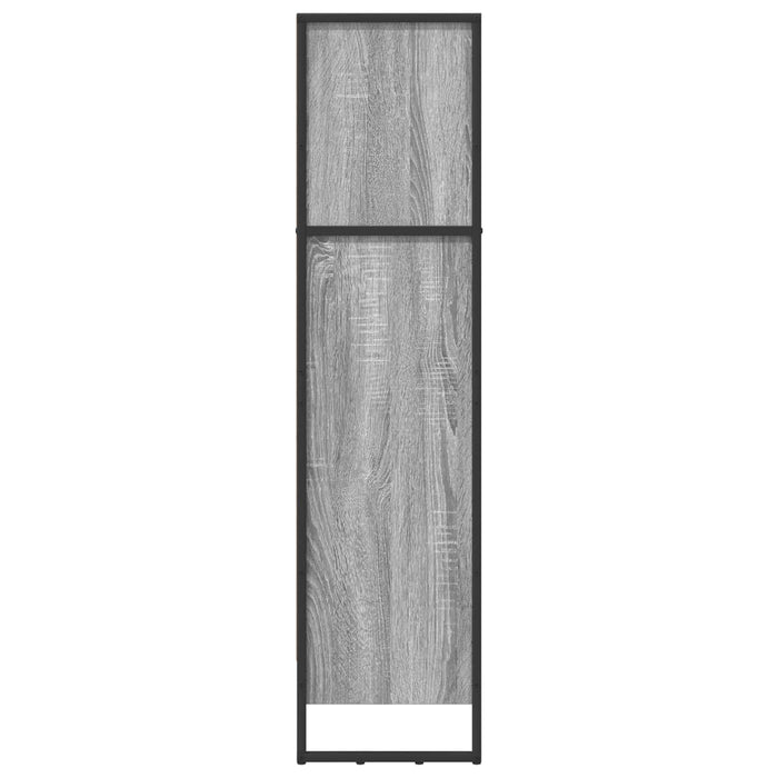 Dulap pentru cărți Gri Sonoma 80 x 30 x 155 cm Lemn compozit - WALTI WALTI