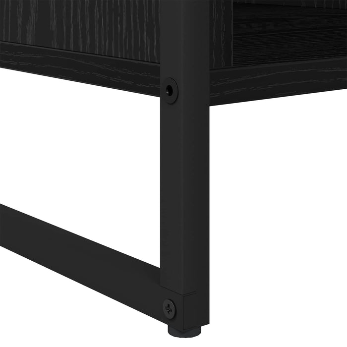 Masă de cafea Stejar Negru 80 x 50 x 40 cm Lemn compozit - WALTI WALTI