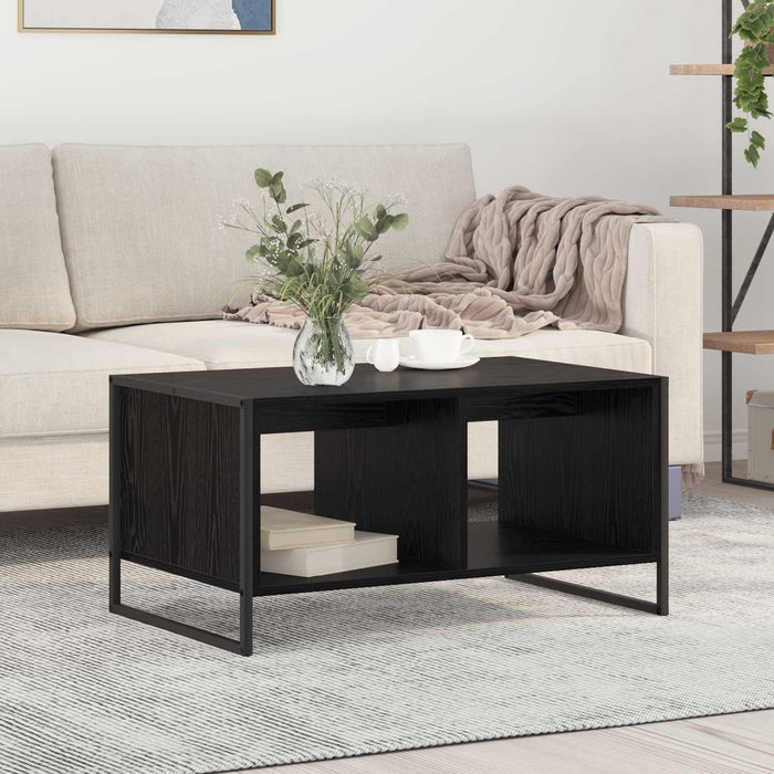 Masă de cafea Stejar Negru 80 x 50 x 40 cm Lemn compozit - WALTI WALTI
