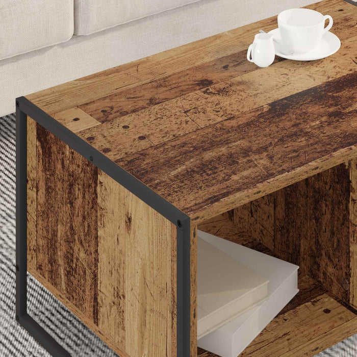 Masă de cafea Lemn Vechi 80 x 50 x 40 cm Lemn compozit - WALTI WALTI