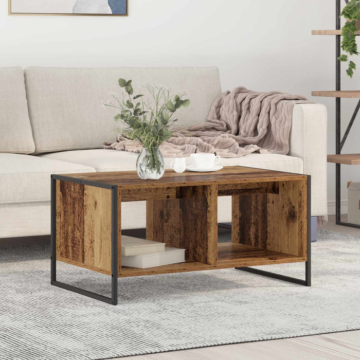 Masă de cafea Lemn Vechi 80 x 50 x 40 cm Lemn compozit - WALTI WALTI