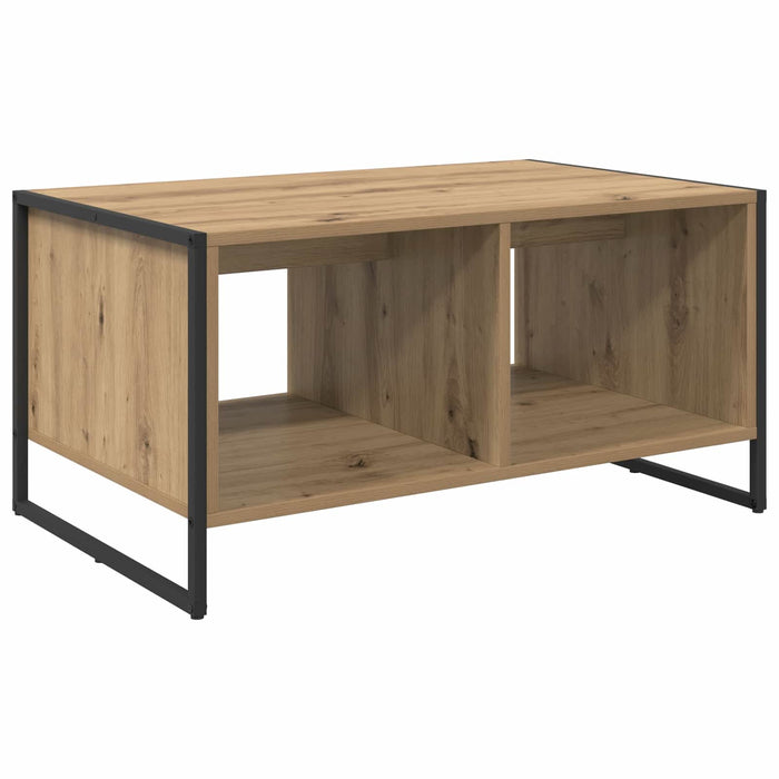 Masă de cafea Stejar artizanal 80 x 50 x 40 cm Lemn compozit - WALTI WALTI
